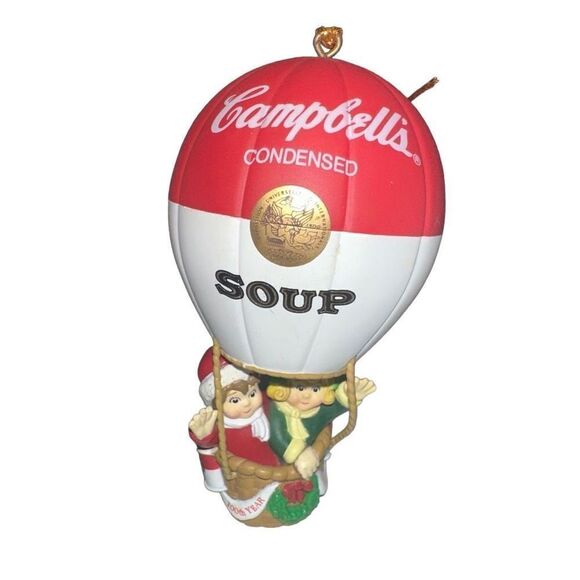 Campbell's Soup 100th Year Anniversary 1997 Collectible Hot Air Balloon Ornament - Picture 1 of 5